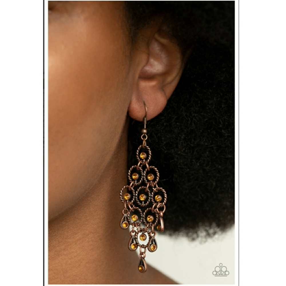 Chandelier Cameo Earrings